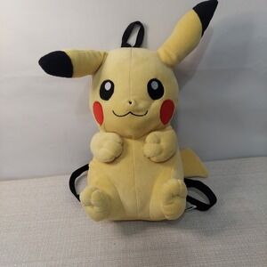 Pikachu Pokemon Plush Purse Backpack 13" Adjustable